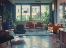 contentcreativestudio cinematic photo of a faculty lounge in ge f91b5355 f0b6 4d38 97a4 066fbdbec308