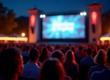 Immagine del Tallinn Black Film Festival con film e pubblico