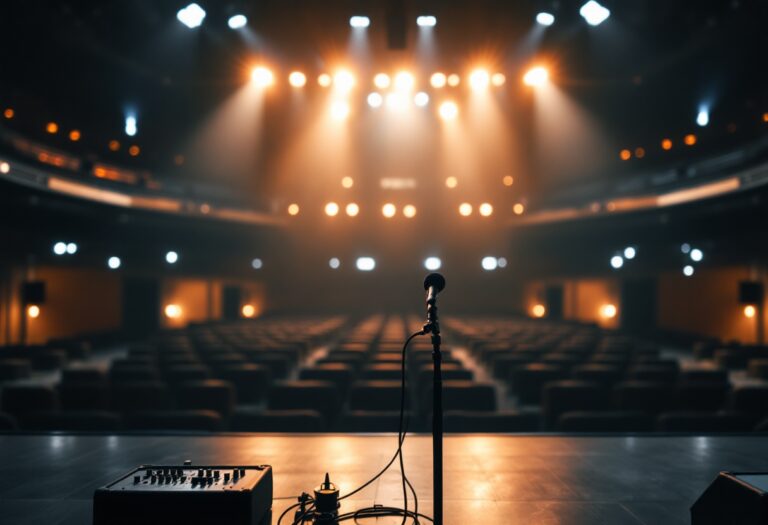 Francesco Guccini durante un concerto emozionante