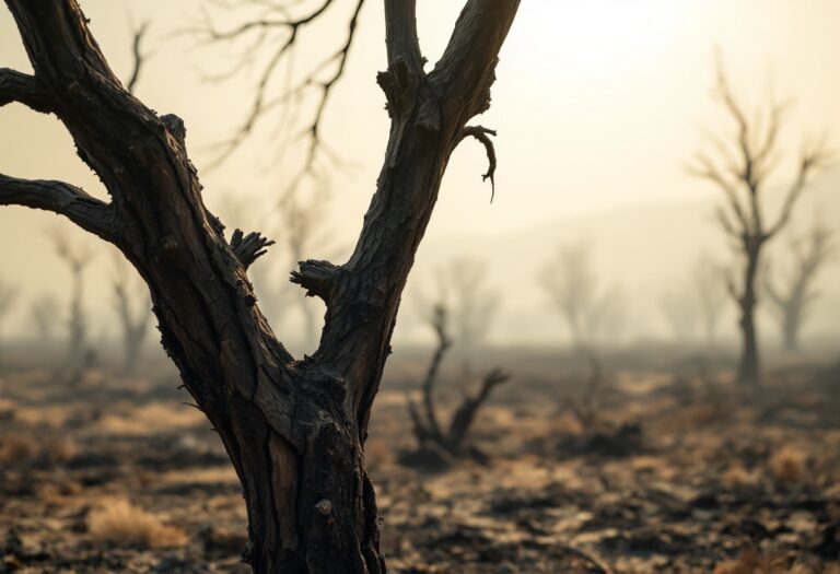 Immagine degli incendi in California che influenzano gli Oscar 2024