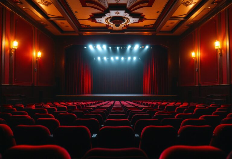 Immagine evocativa del cinema italiano con opere iconiche