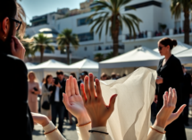 il tributo di cannes a fatima hassouna con put your soul on your hand and walk 1745872945