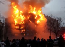 incendio a milano palazzo in fiamme e sfollati 1761370952