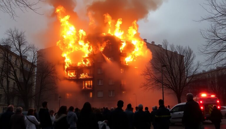 incendio a milano palazzo in fiamme e sfollati 1761370952